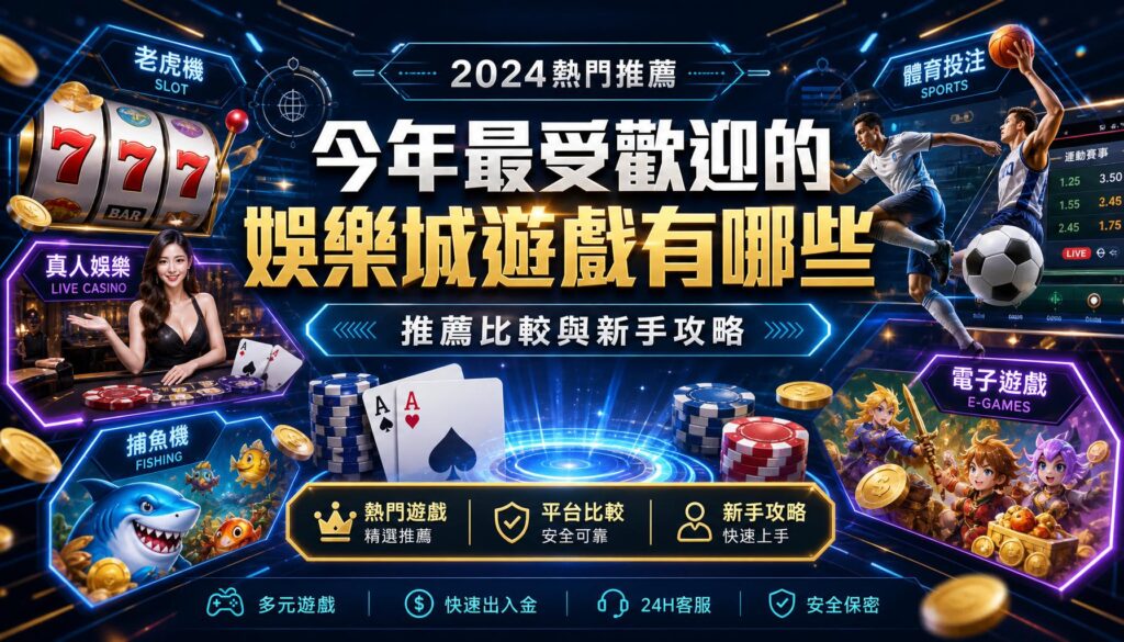 今年最受歡迎的娛樂城遊戲有哪些 推薦比較與新手攻略