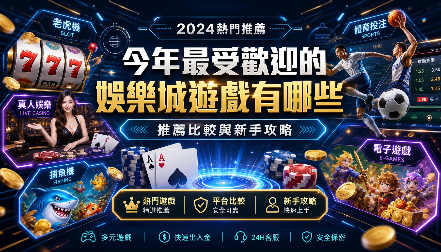 今年最受歡迎的娛樂城遊戲有哪些 推薦比較與新手攻略