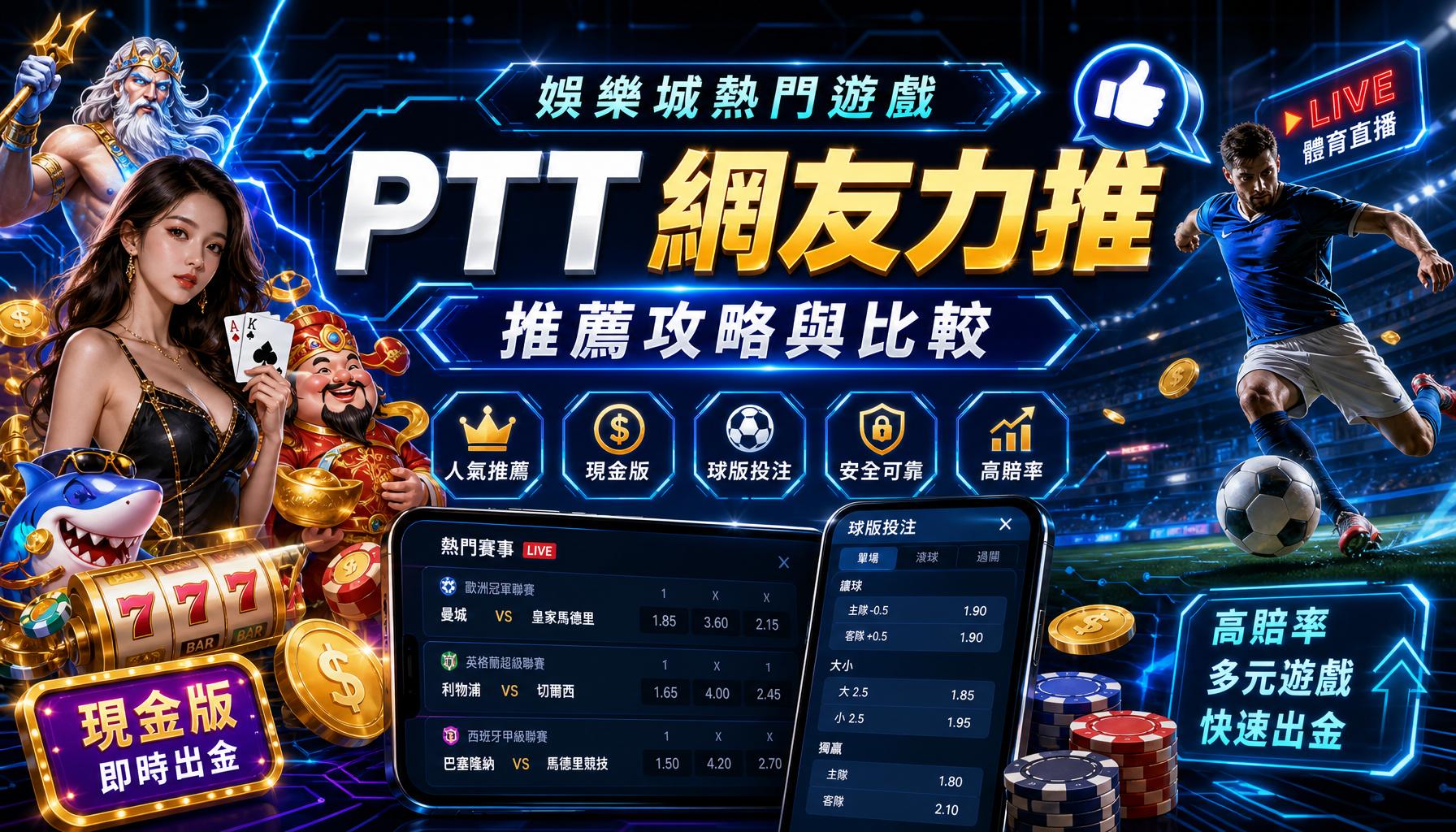 娛樂城熱門遊戲 PTT 網友力推推薦攻略與比較