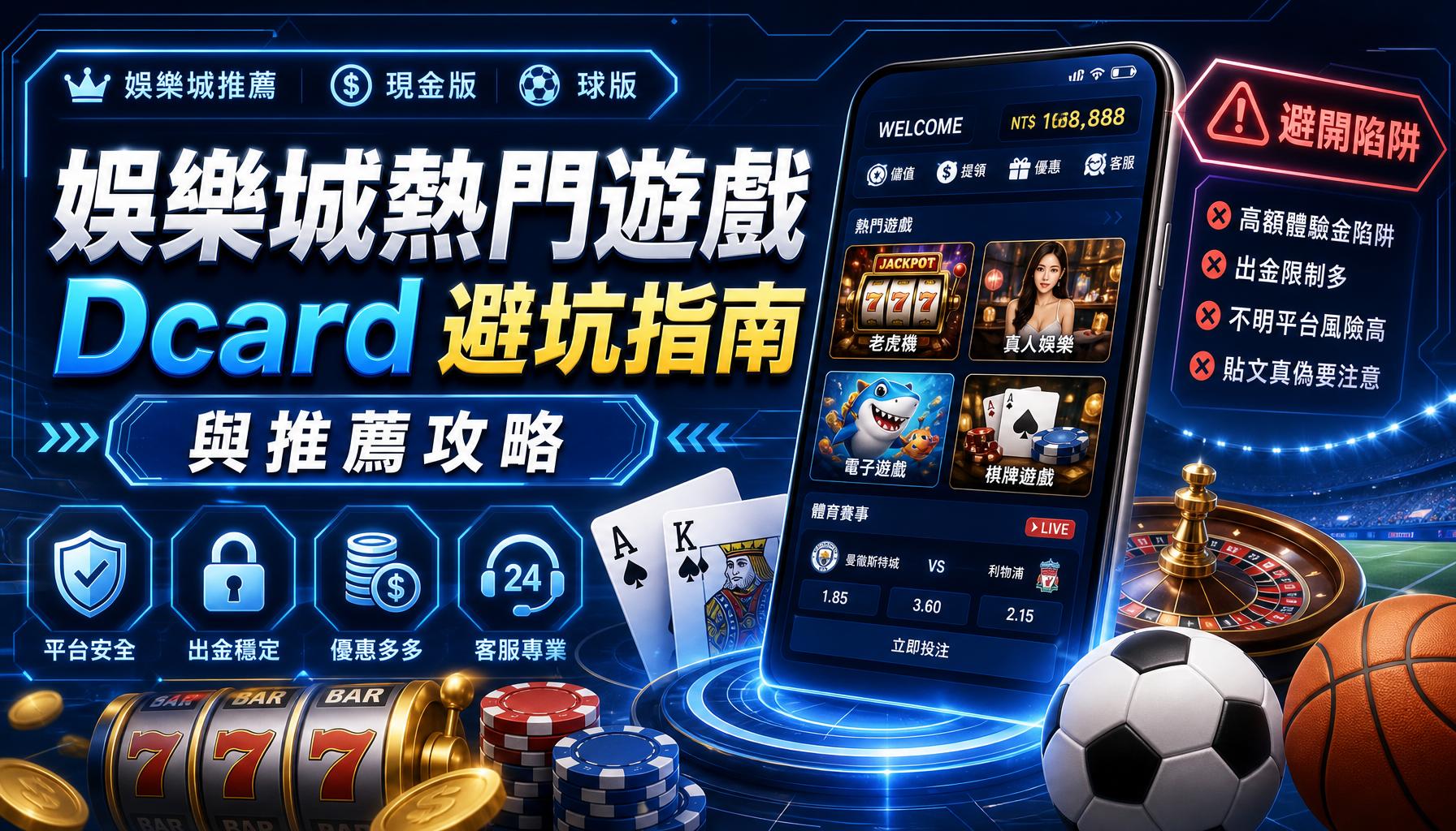 娛樂城熱門遊戲 Dcard 避坑指南與推薦攻略