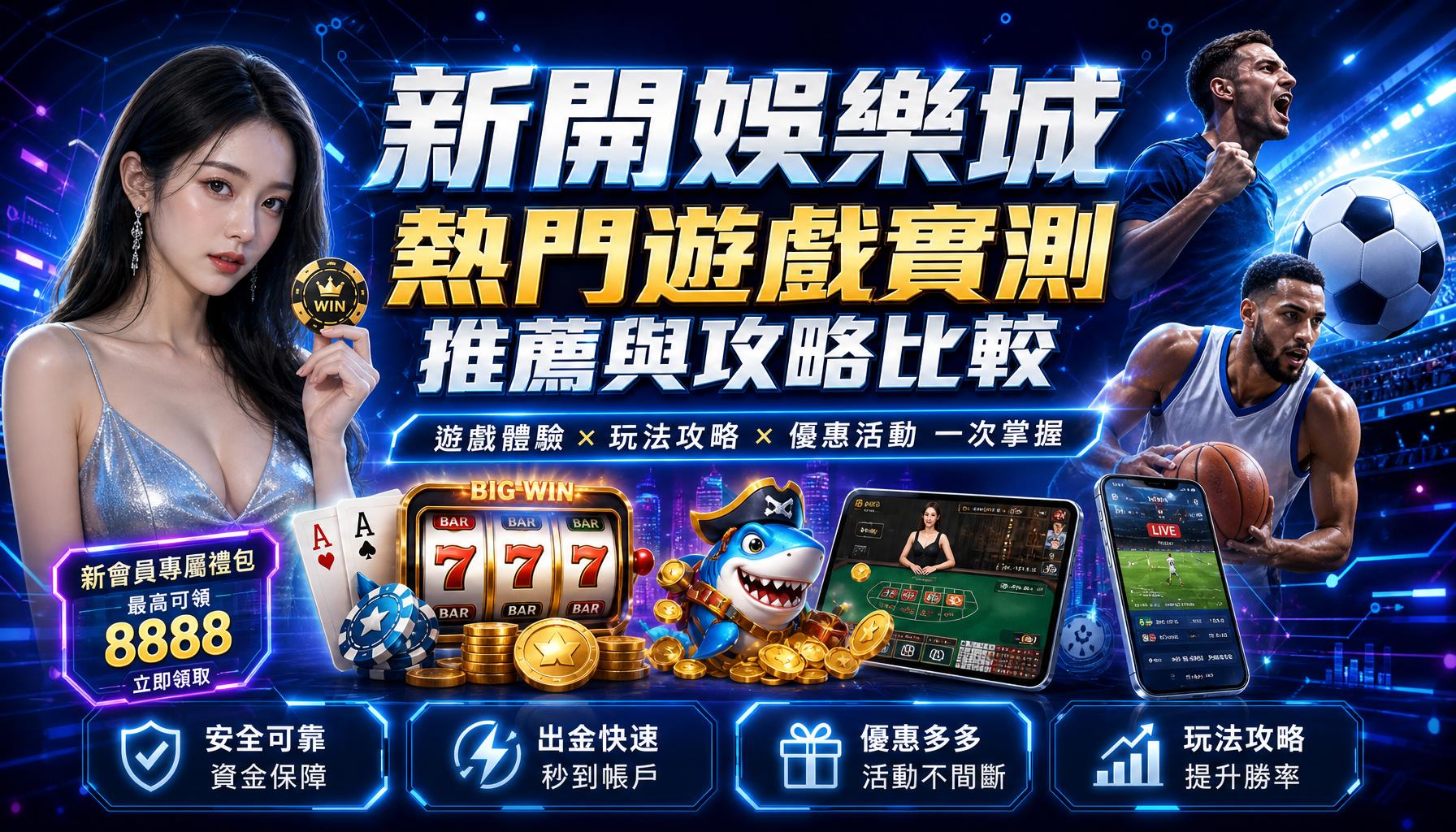新開娛樂城熱門遊戲實測推薦與攻略比較