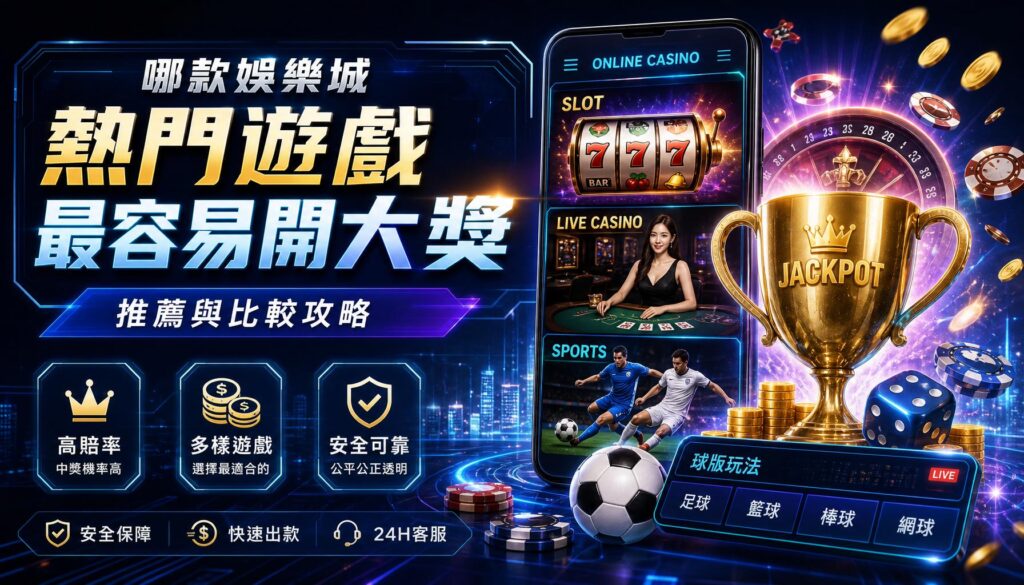 哪款娛樂城熱門遊戲最容易開大獎推薦與比較攻略