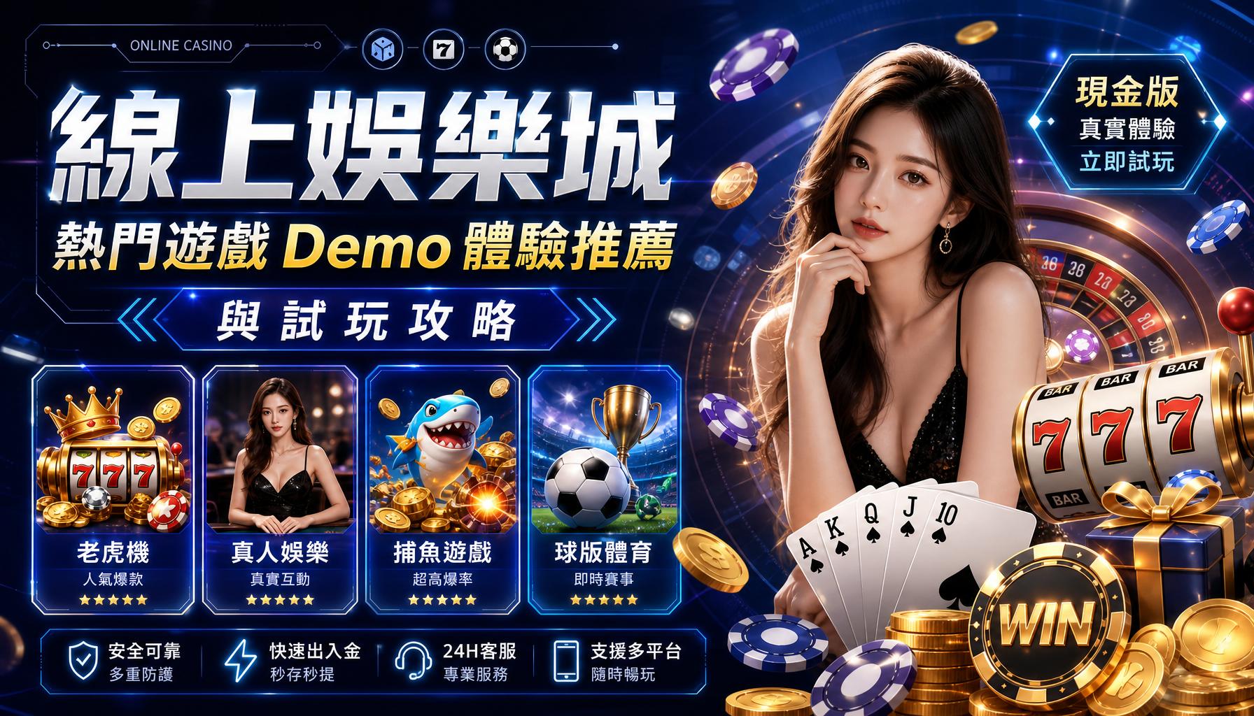 線上娛樂城熱門遊戲 Demo 體驗推薦與試玩攻略