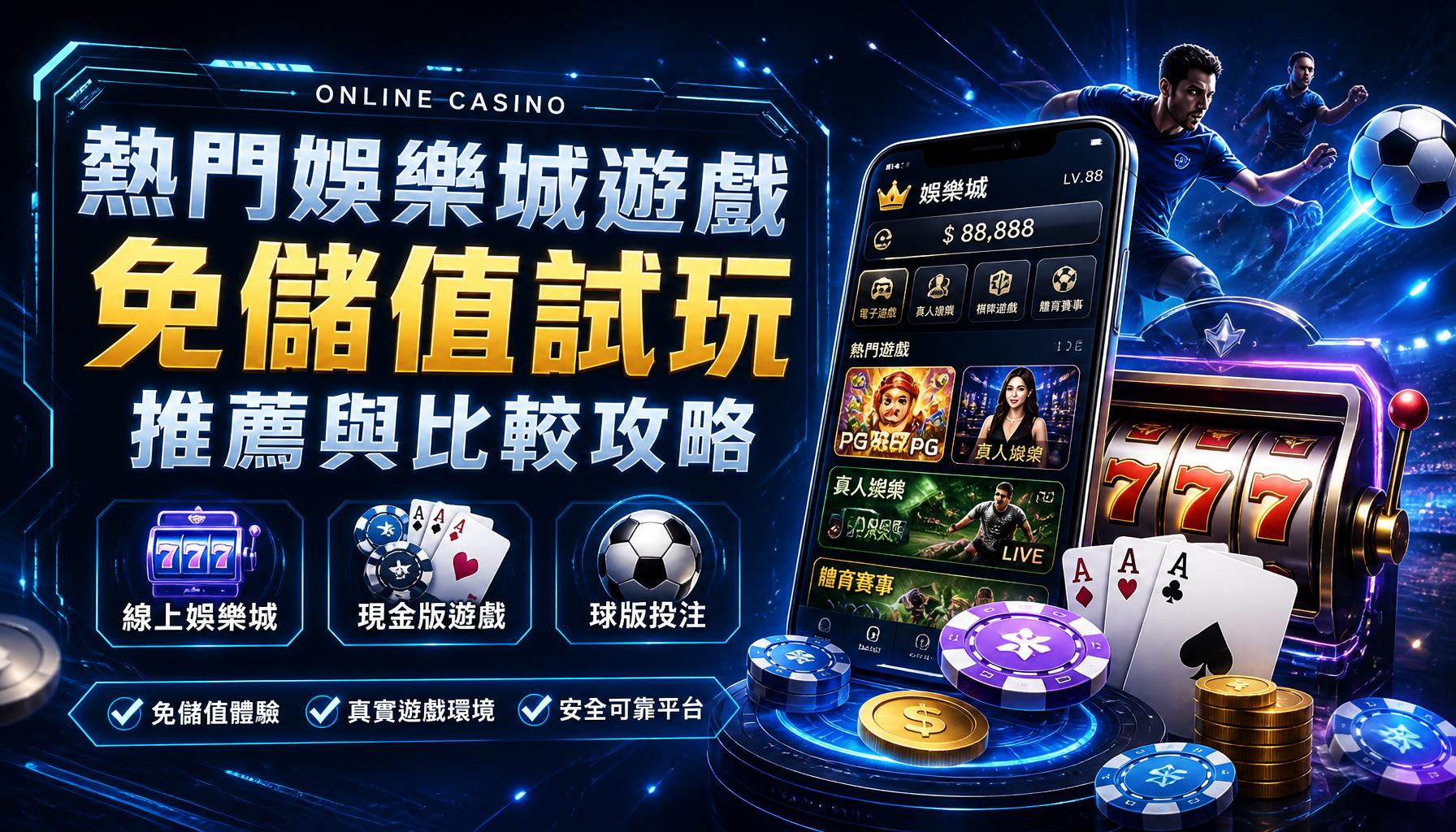 熱門娛樂城遊戲免儲值試玩推薦與比較攻略