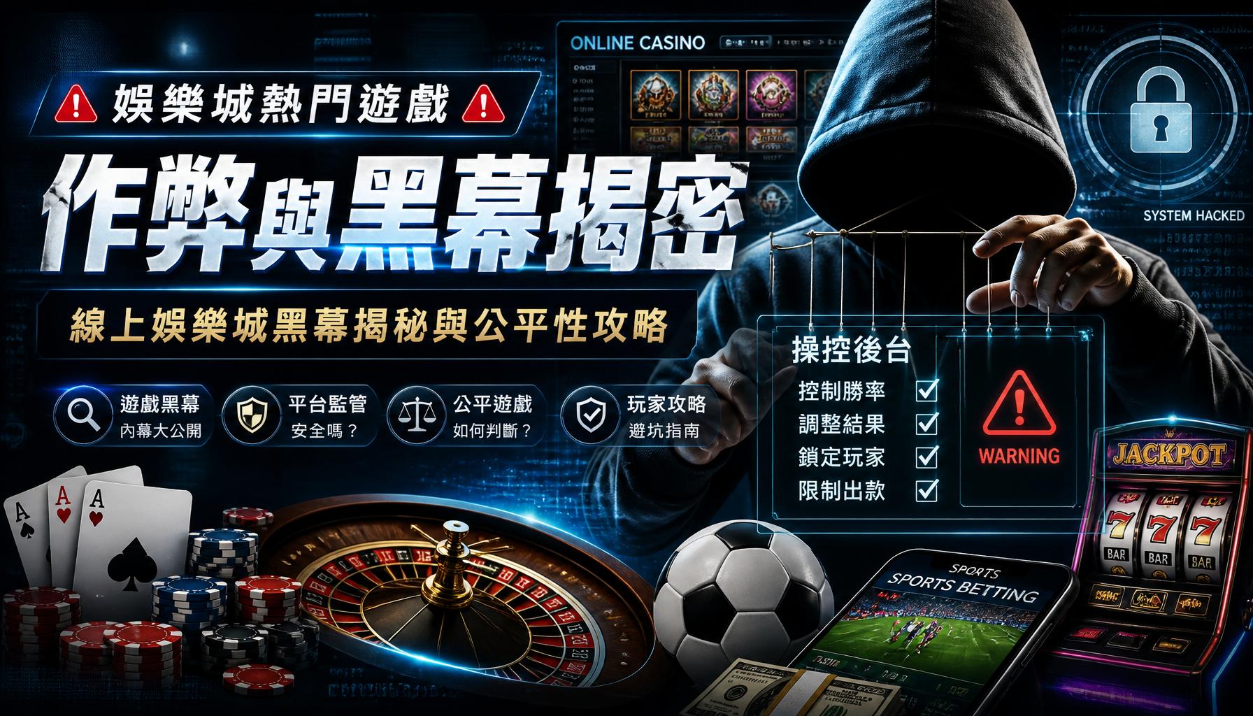 娛樂城熱門遊戲作弊與黑幕揭密：線上娛樂城黑幕揭秘與公平性攻略